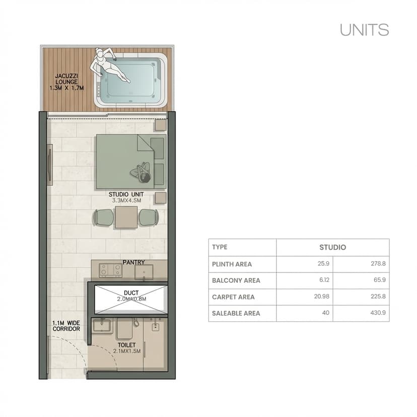 Studio Suite Floor Plan